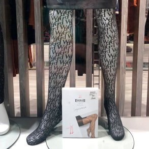 Wolford Strmper LOGOMANIA TIGHTS