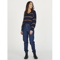 8651-60 Bano Blouse stripe kni