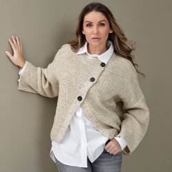 3125 Oversize assymetric cardi