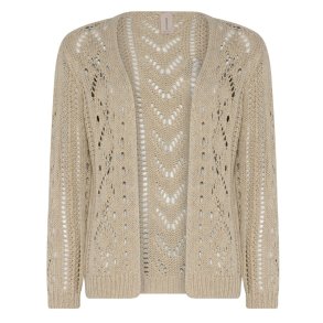 3322 Openwork V-neck cardigan