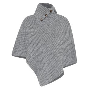 3130 Ribstitch poncho w. drop 