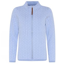 3164 Jaquard zipped cardigan