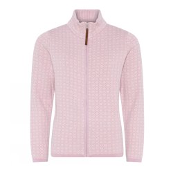 3164 Jaquard zipped cardigan