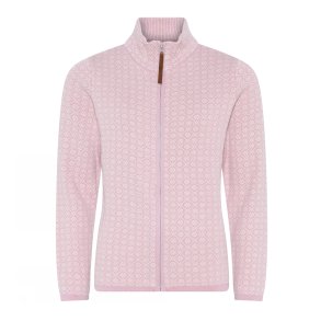 3164 Jaquard zipped cardigan