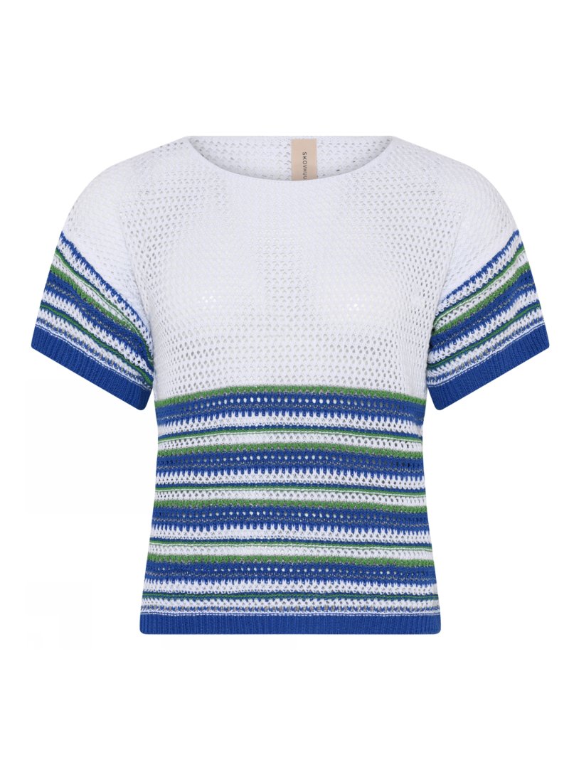 3333 Structured openwork blous