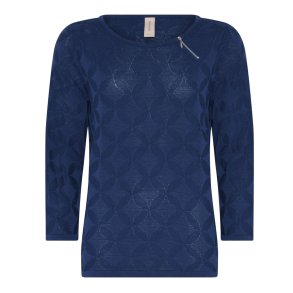 3421 o-neck pullover w. zip ef