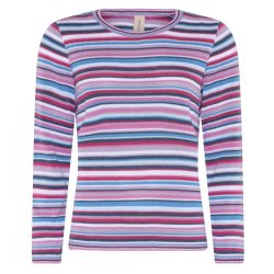 3427 Multi col. striped pullov