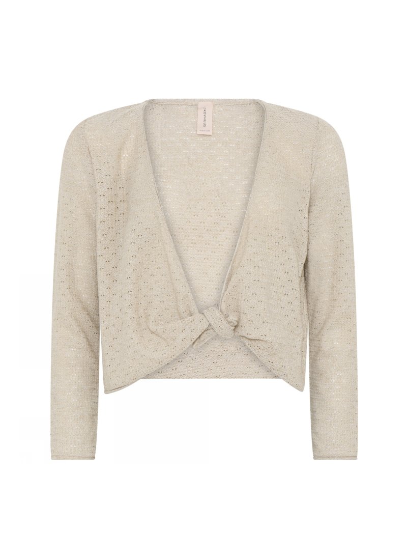 3442 Short tie cardigan