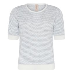 3465 Structured O-neck blouse