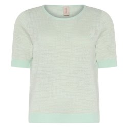 3465 Structured O-neck blouse