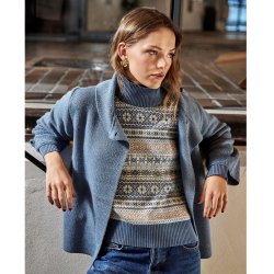 3504  Wool cape cardigan