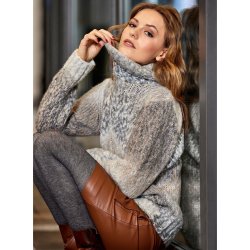 3521 Roll-neck mix colour pull