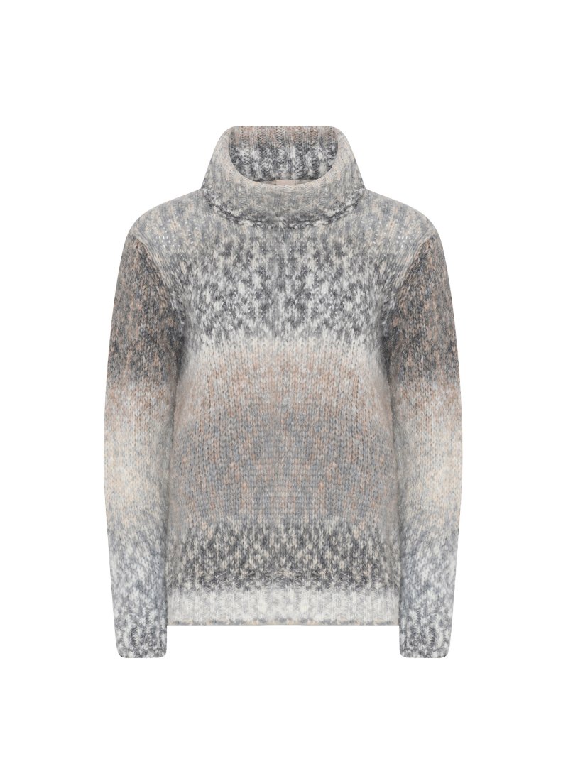 3521 Roll-neck mix colour pull