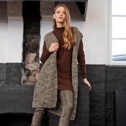 3529 Oversize long Waistcoat