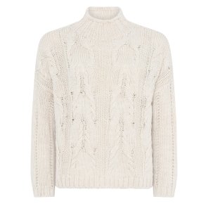 3533 Turtle neck w. cabbles