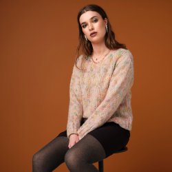 3534 O-neck Multicolour Pullov