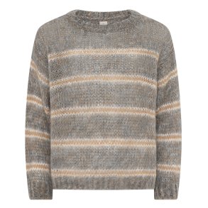 3535 Striped hairy pullover