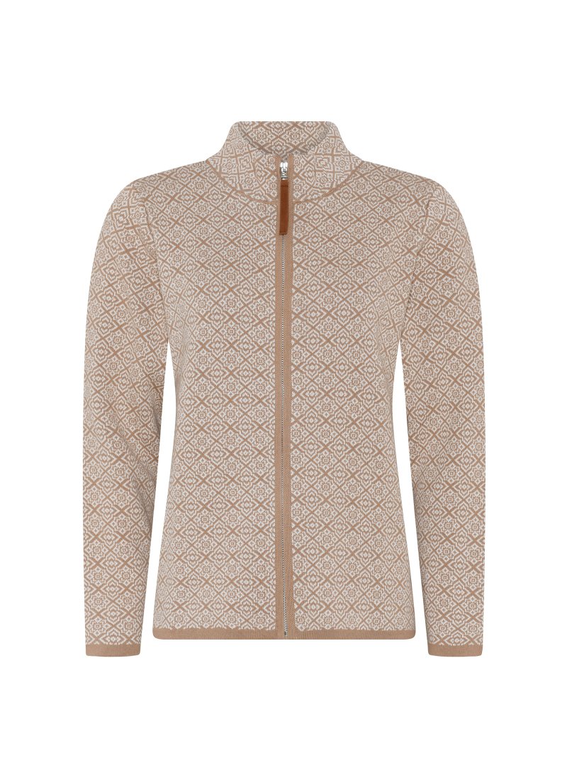 3564 Turtleneck zipped cardiga