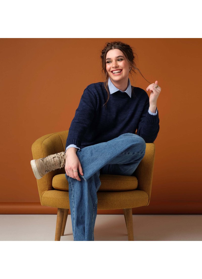 3604 Melange turtleneck pullov