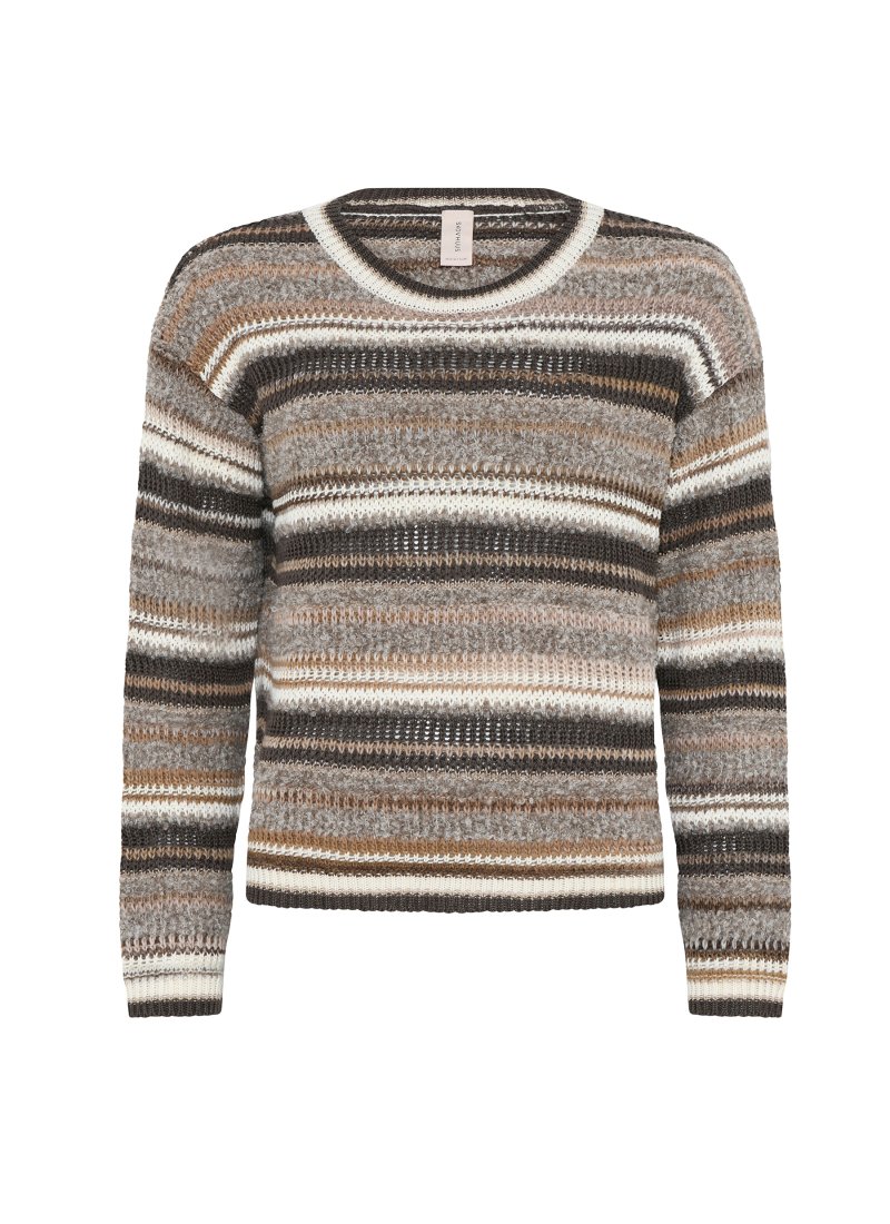3613 Multi yarn o-neck pullove