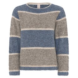 3618 Striped Boucl pullover