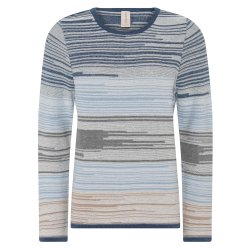 3626 O-neck mix colour pullove