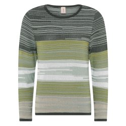 3626 O-neck mix colour pullove