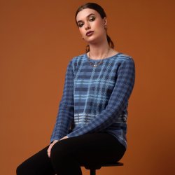 3639 Special checked pullover