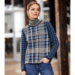 3639 Special checked pullover