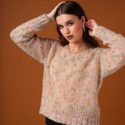 3534 O-neck Multicolour Pullov